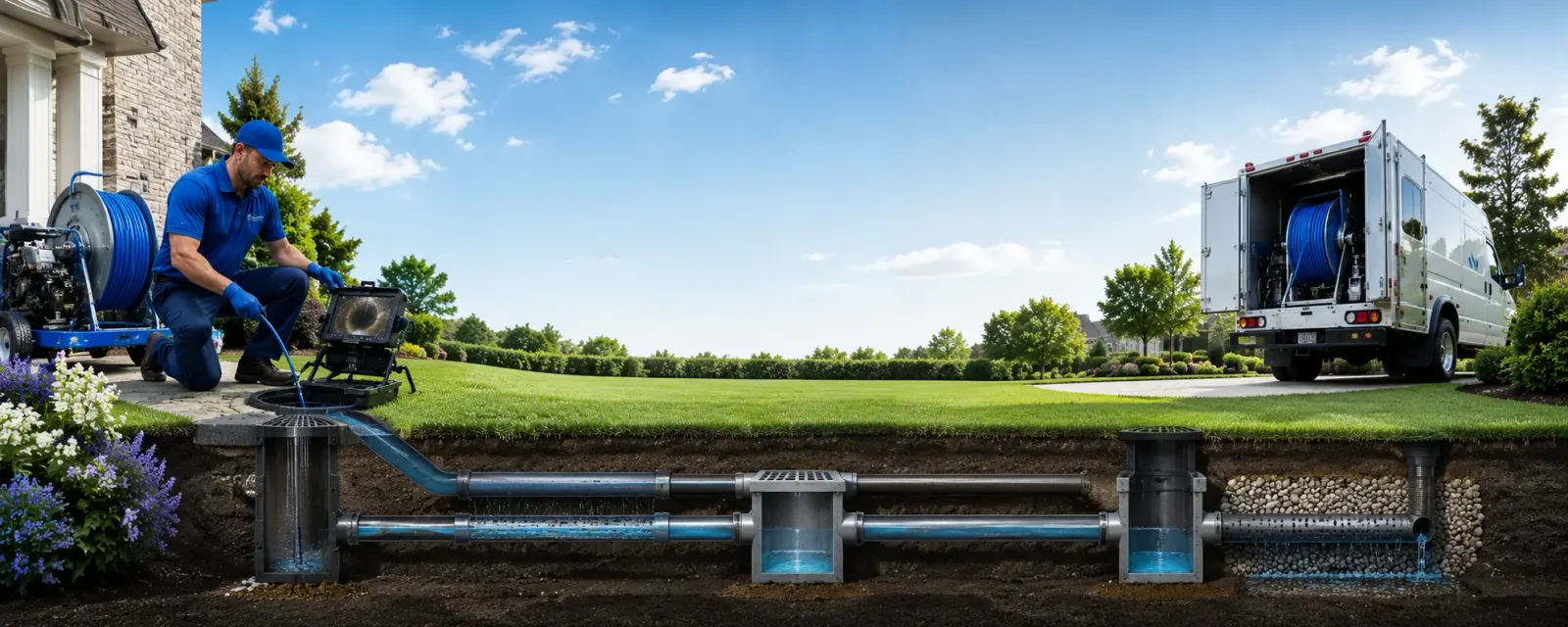Outdoor drain cleaning information for Covington, PA